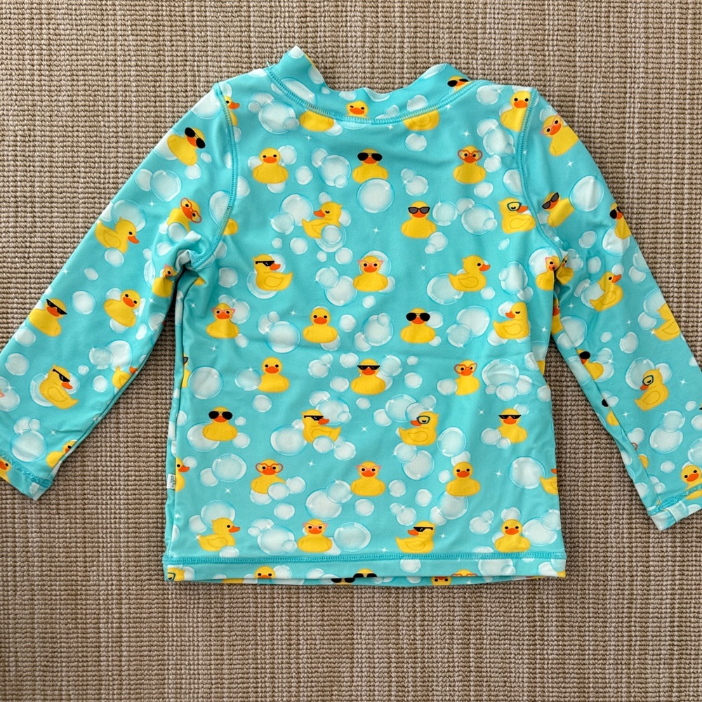 Posh Peanut Rubber Duckie Toddler Rashguard - Picture 3 of 3